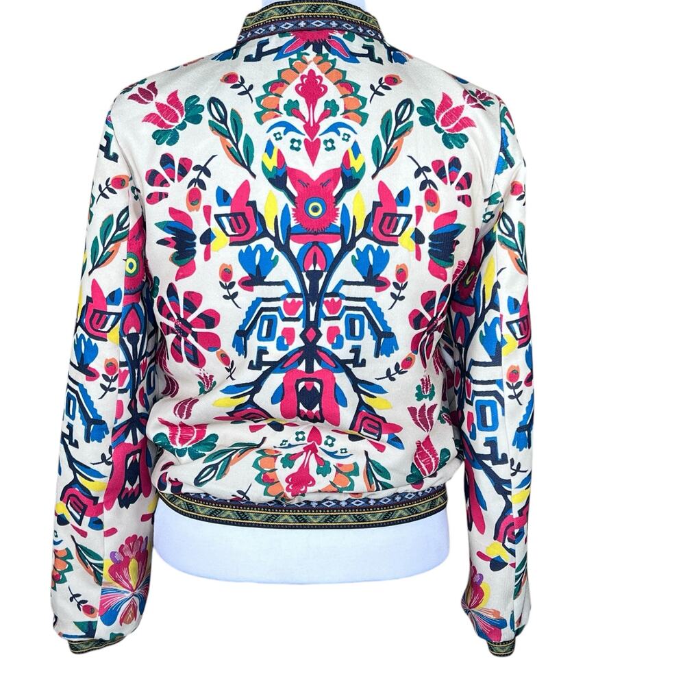Desigual Suiza Safari Reversible Bomber Jacket EU Size 38=US 6/S NWOT - Picture 7 of 16